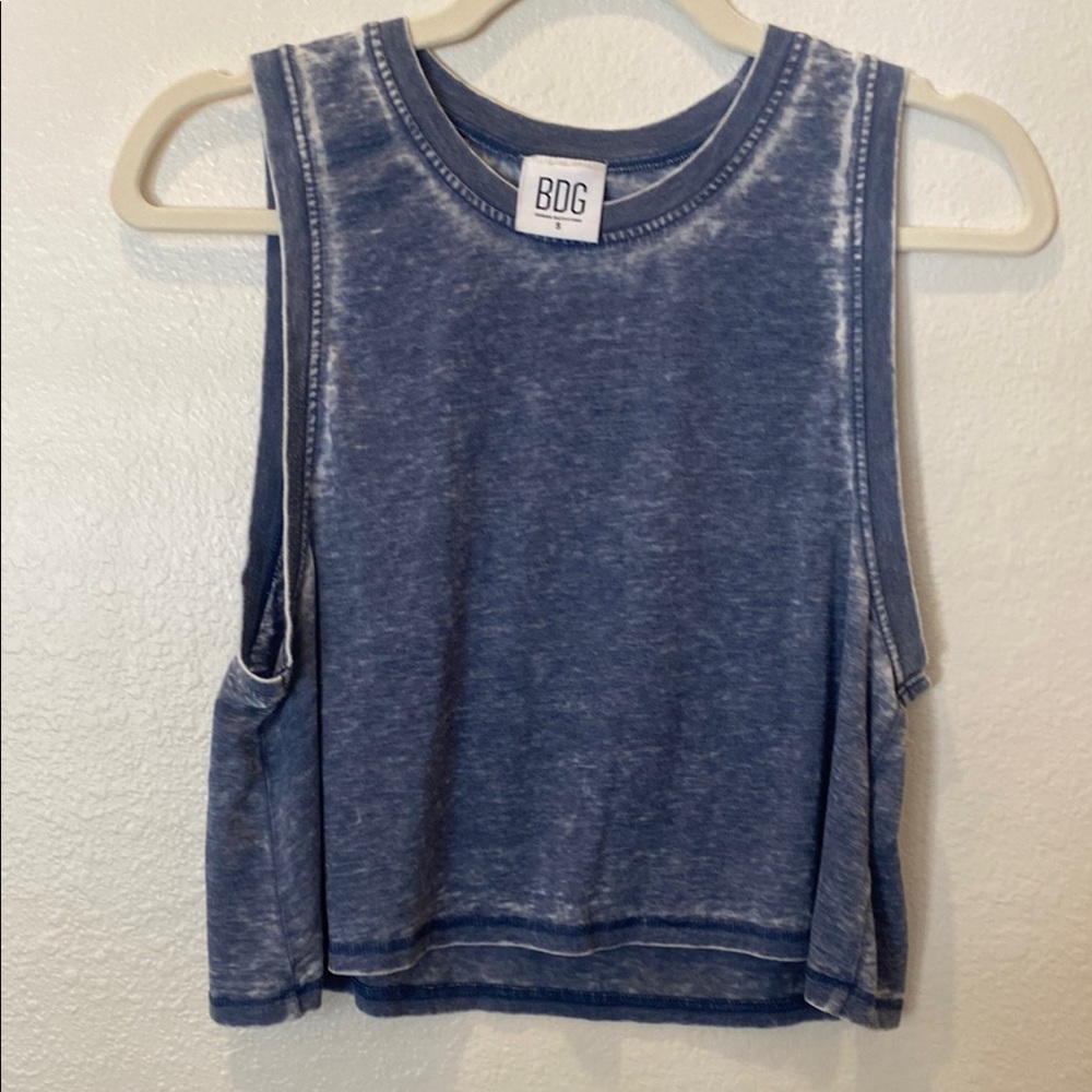 Super Soft BDG Blue Muscle Tee